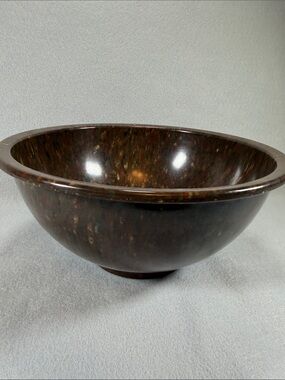 Vintage Melanine Mixing Bowl in Speckled Brown and Multicolor Flecks. #118 USA